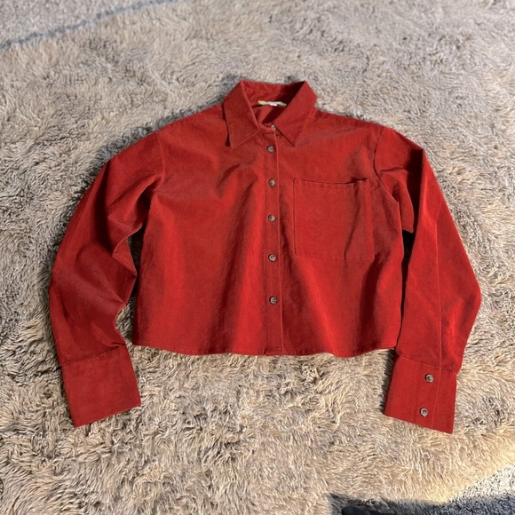GIANNI BINI CROPPED CORDUROY JACKET XS NWT - Picture 1 of 7